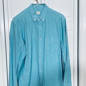 J. Crew Vintage Oxford Tailored Men’s Blue Dress Shirt